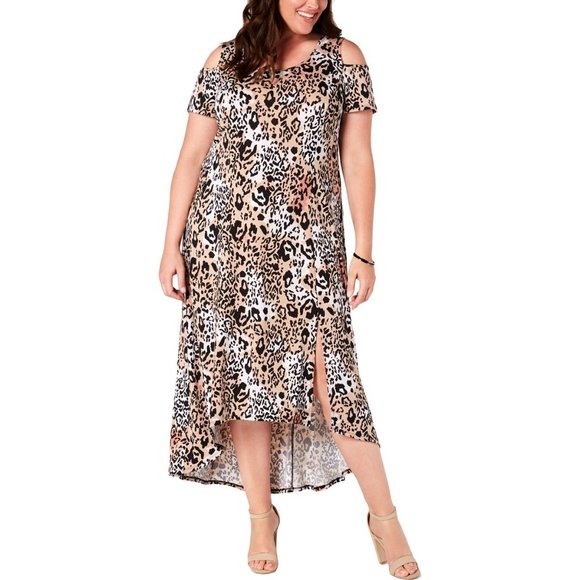 NY Collection 1X Cold Shoulder Dress - Picture 3 of 5